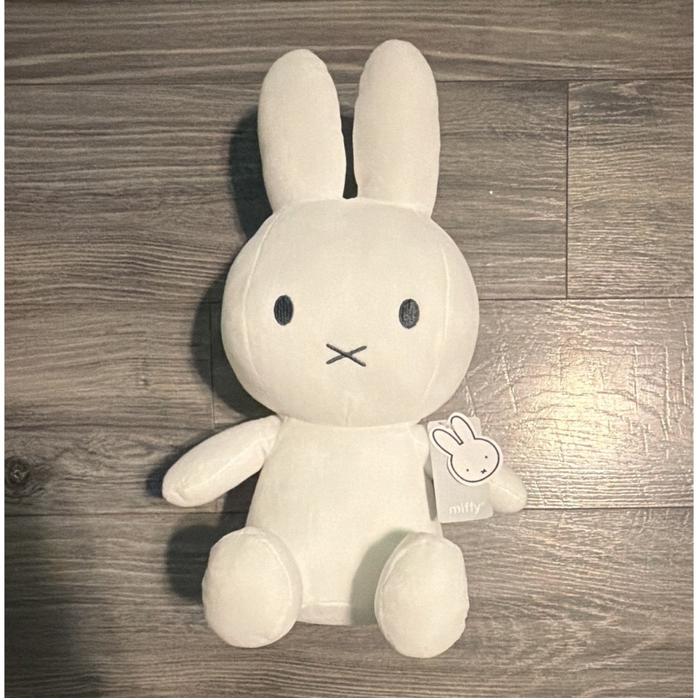 Miffy Miffy Rabbit Plush Stuffed Animal, White Plush w/ Hang Tag